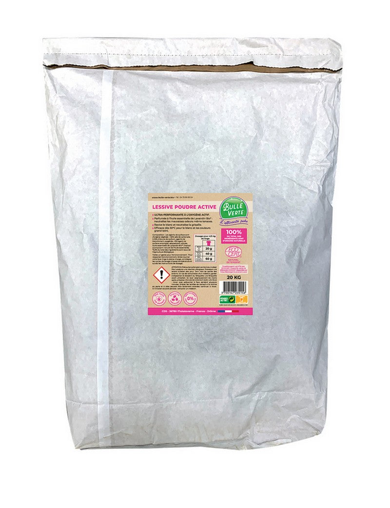 Lessive poudre active Vrac - 20 kg