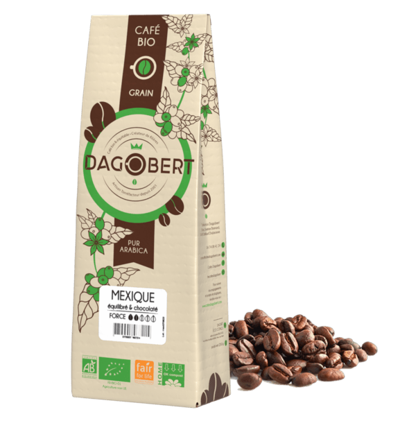 Mexique 100 % arabica, bio, √©quitable grains - 1 Kg