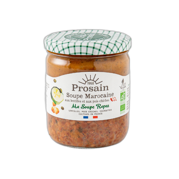 Soupe marocaine aux lentilles & pois chiches bio - vegan - 420 g
