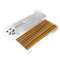 Kit pailles longues (8 pailles 20 cm + 1 goupillon)
