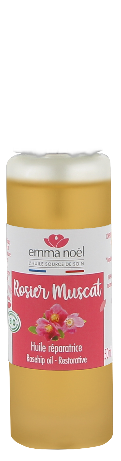 Huile vierge de rosier muscat bio - 50 mL