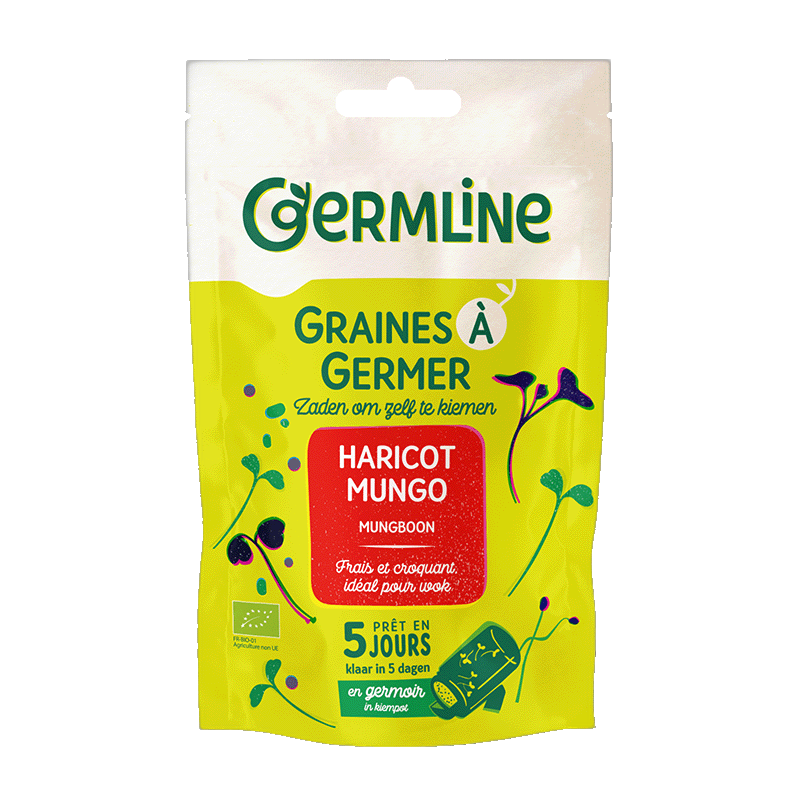 Graines à germer haricot mungo bio (origine Chine) - 200 g