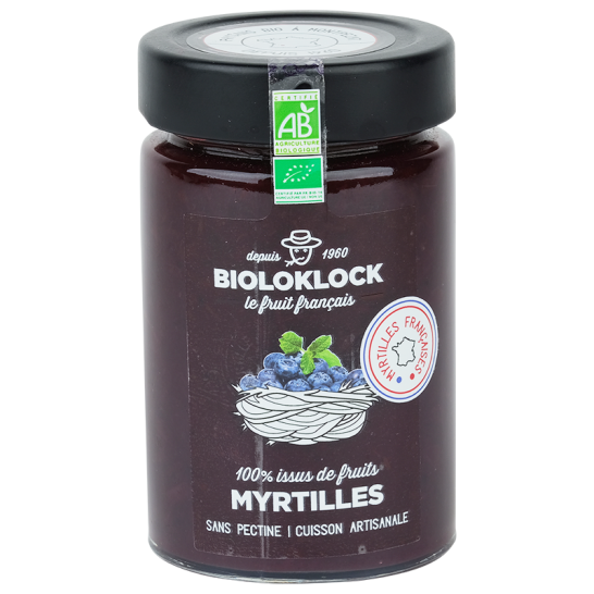 100% issus de fruit myrtilles bio - 210 g