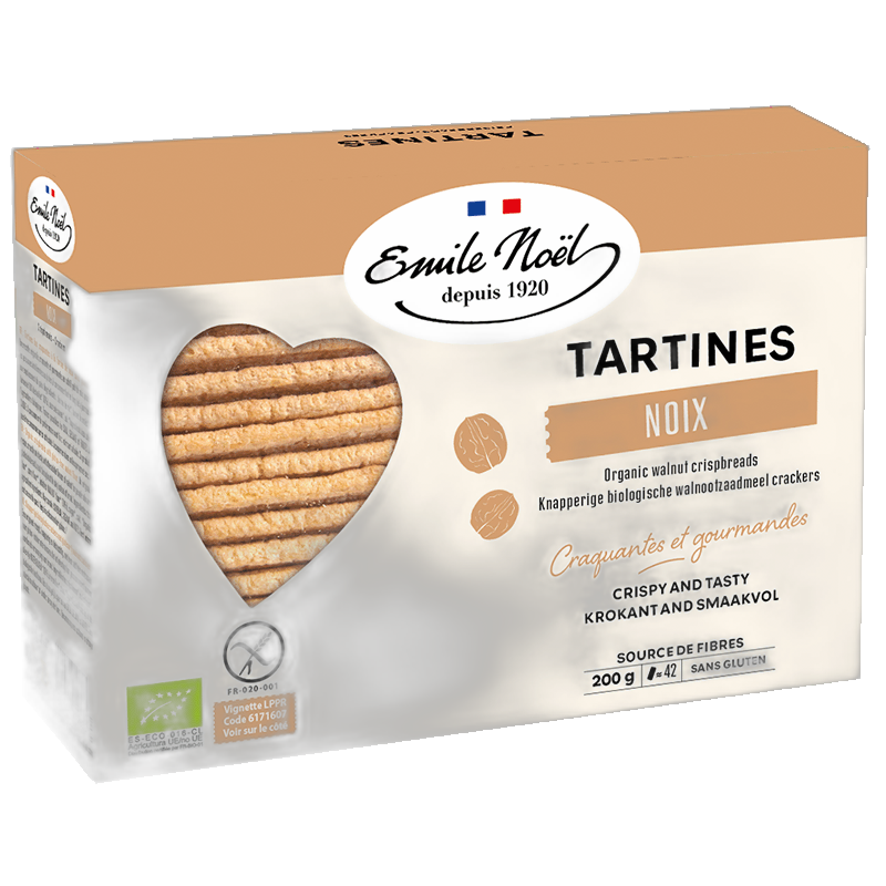 Tartines sans gluten noix bio - 200 g