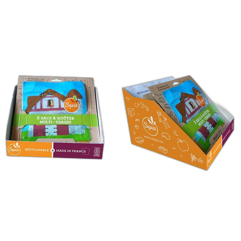 Sacs √† go√ªter r√©utilisables Ma Petite Ferme (pr√™t √† vendre)