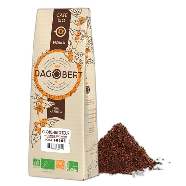 Mélange globe-trotteur 100% arabica, bio et équitable - moulu - 1 Kg