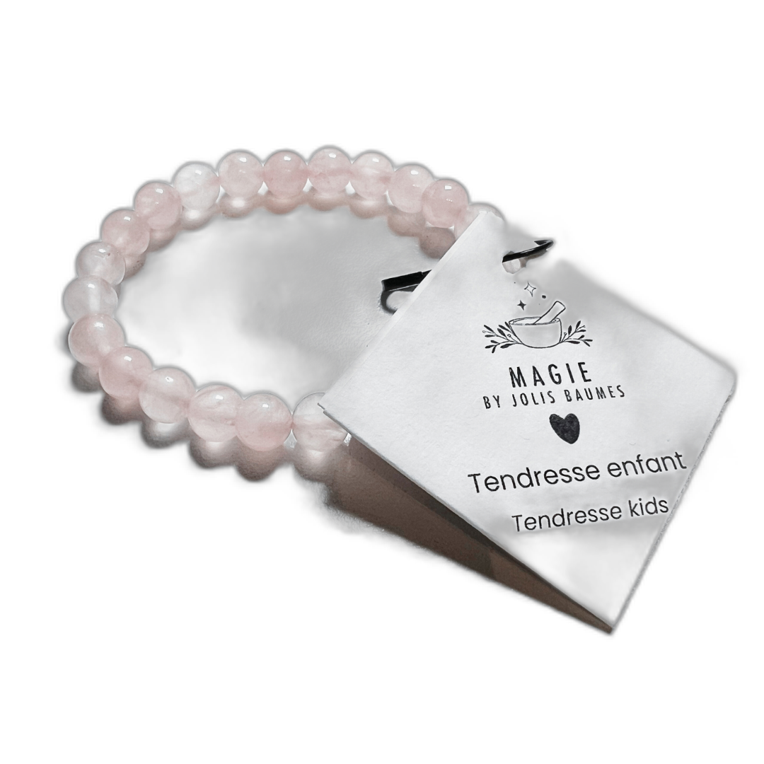 Bracelet enfant tendresse quartz rose