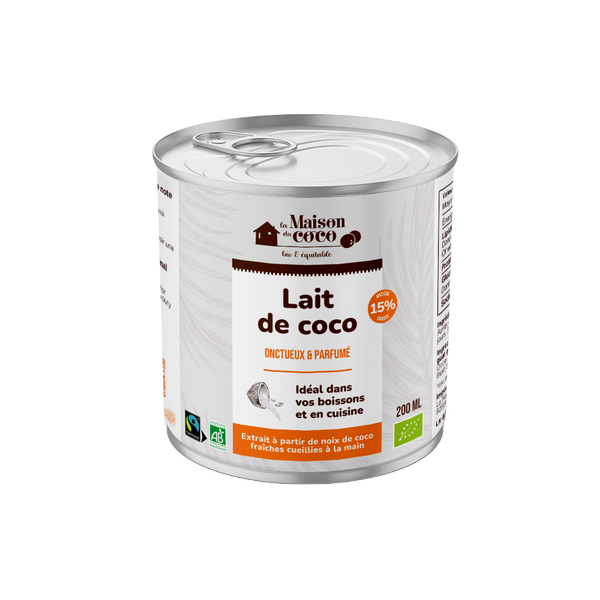 Lait de coco 15% mg bio (équitable)