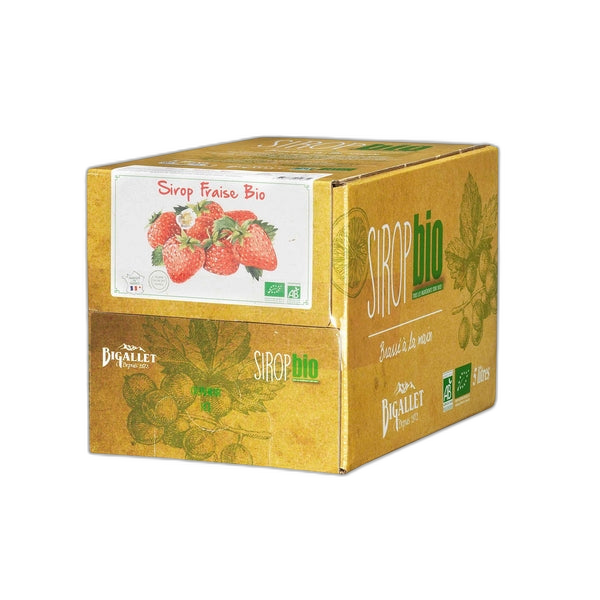 Sirop fraise bio Vrac - Bib 5L