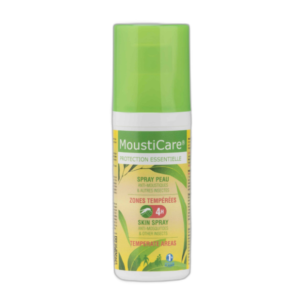 Spray peau anti-moustiques zones tempérées - 50 ml