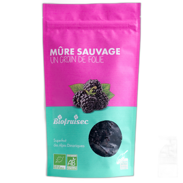 Mûre sauvage des alpes dinariques séchée bio - 100 g