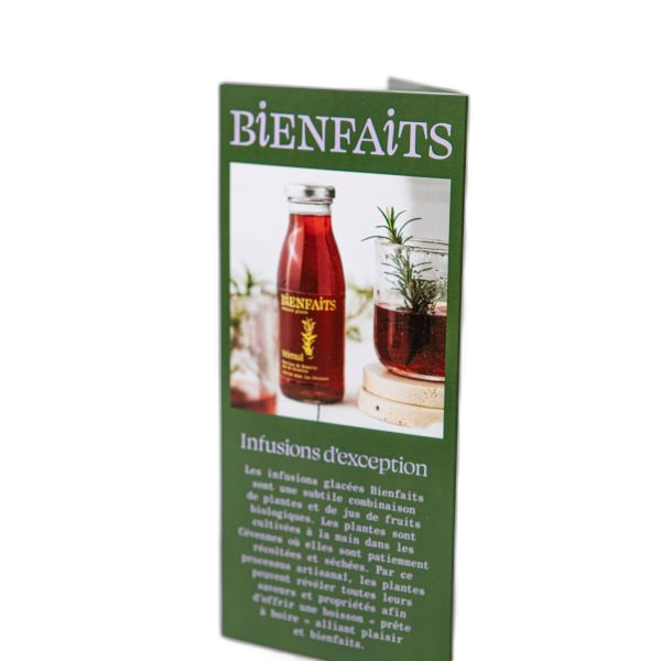 D√©pliant pr√©sentation boissons naturelles