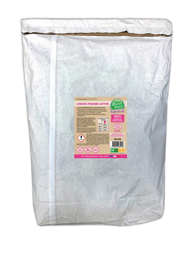 Lessive poudre active Vrac - 20 kg