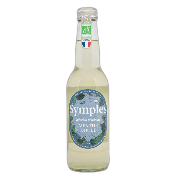 Infusion pétillante bio menthe douce - 33 cl
