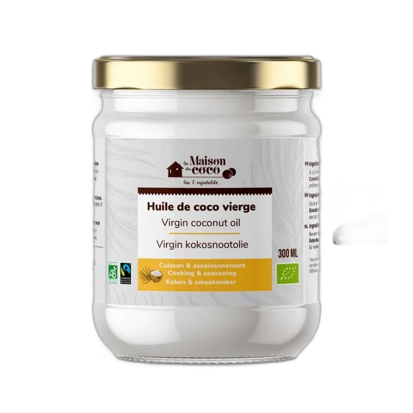 Huile de coco vierge bio (équitable) (origine Philippines) - 300 ml