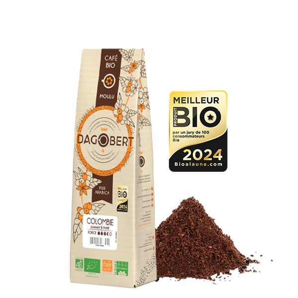 Colombie 100% arabica, bio et équitable - moulu/filtre - 500 g