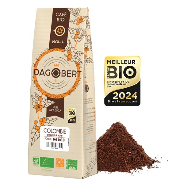 Colombie 100% arabica, bio et équitable - moulu - 1 Kg