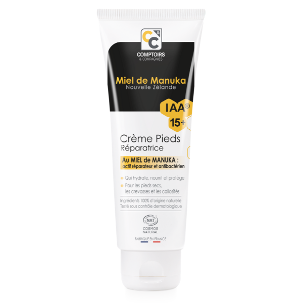 Crème pieds réparatrice au miel de manuka  iaa15+ - 75 ml