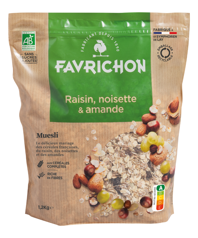 Muesli raisin, noisette & amande - 1,2 kg