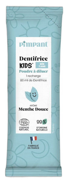 Dentifrice menthe douce kids à diluer - 8 g