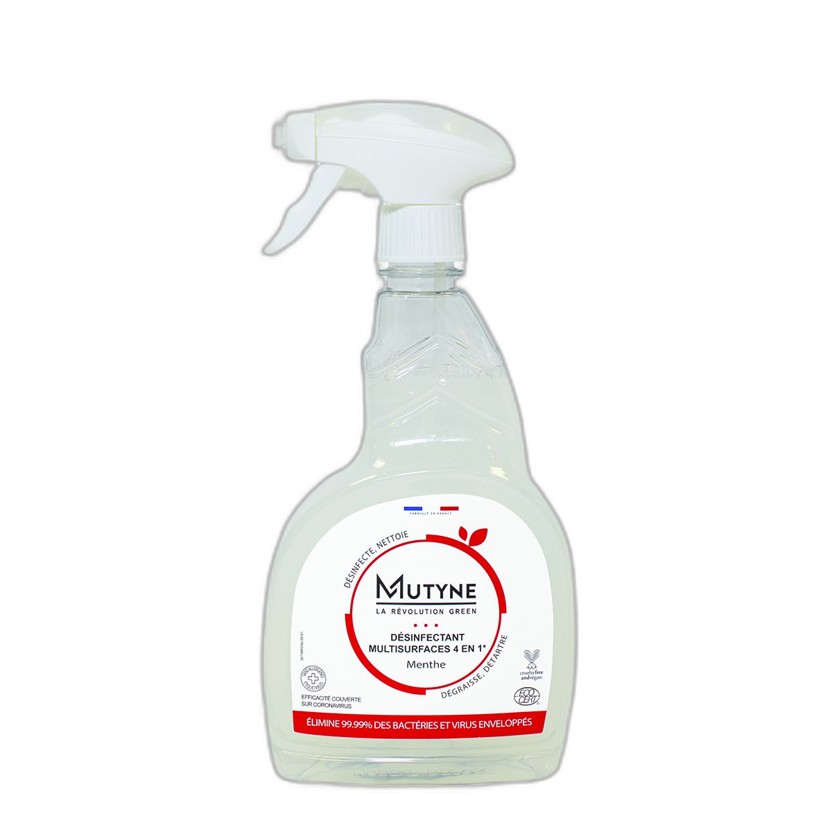 Spray désinfectant ecocert 4 en 1 - 750 mL