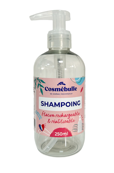 Flacon pompe vide pour shampoing a diluer - 250 mL