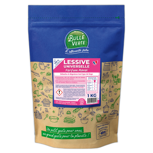 Lessive poudre universelle au mono√Ø - 1 kg