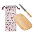 Set ap√©ro (planche √† d√©couper, couteau √† saucisson, sac √† saucisson)