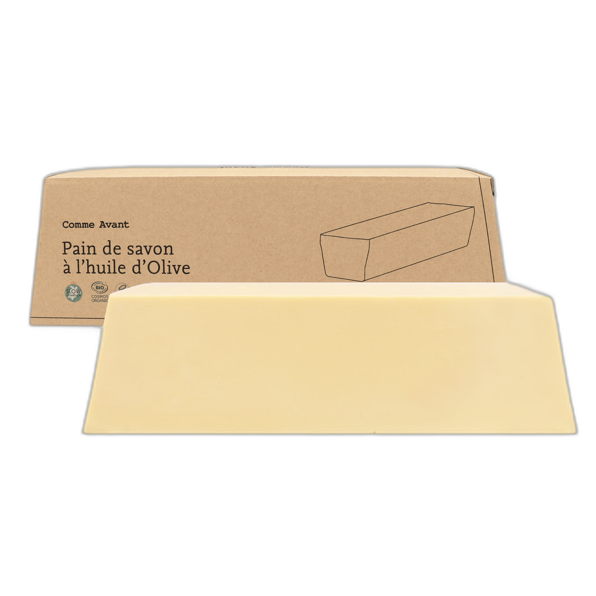 Savon à l'huile d'olive pain - 1 kg