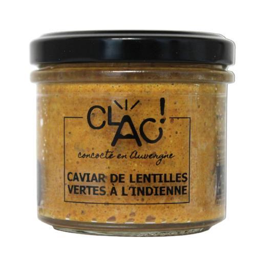 Caviar de lentilles vertes à l'indienne bio - 100 g
