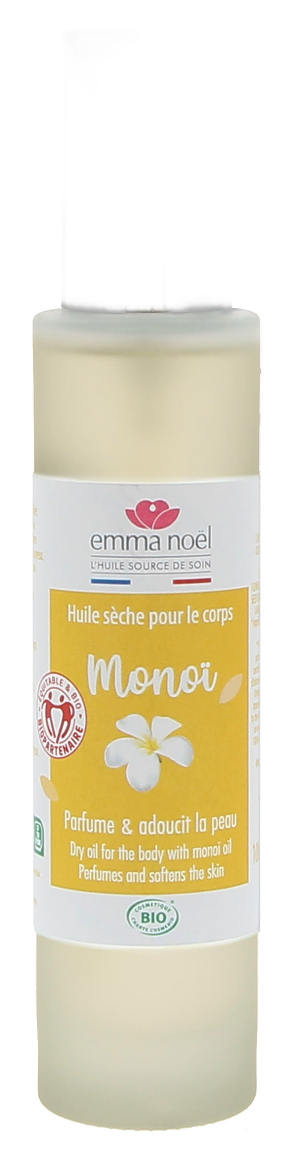 Huile sèche pour le corps senteur monoi bio - 100 mL