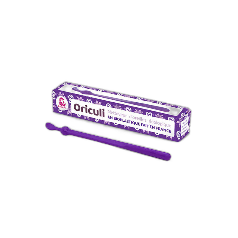 Oriculi en bioplastique violet