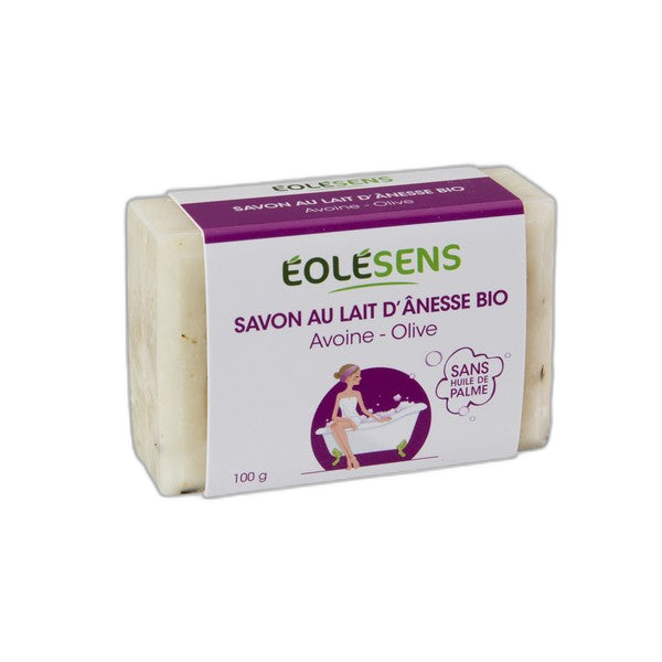 Savon lait d'ânesse avoine bio - 100 g
