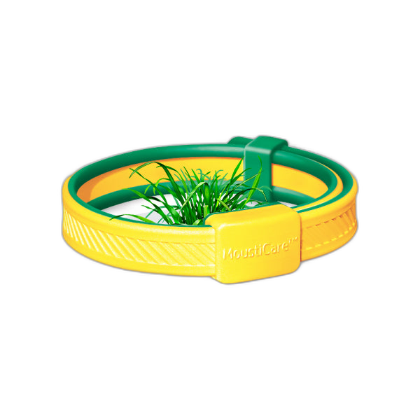 Bracelet anti-moustiques ajustable jaune - vert