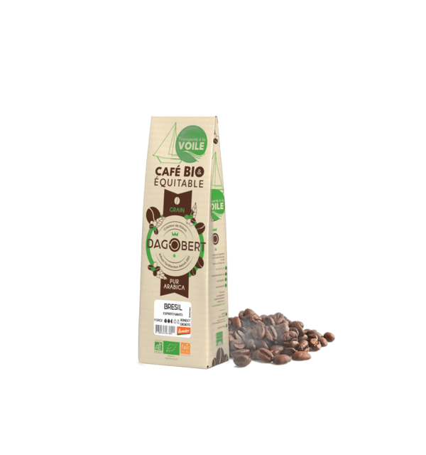 Br√©sil √† la voile 100 % arabica, bio, √©quitable, demeter - grains (origine Br√©sil) - 500 g