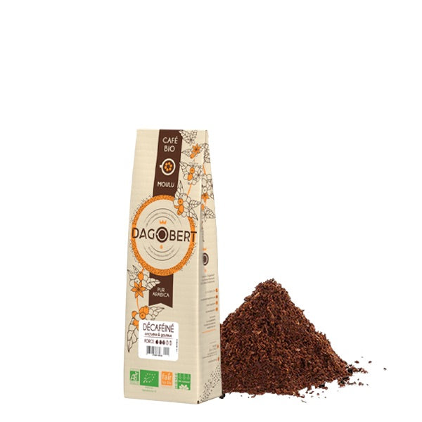 Décaféiné 100% arabica, bio et équitable - moulu/filtre (origine Pérou) - 250 g