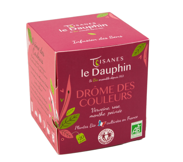 Infusion bio dr√¥me des couleurs  origine france - 20 infusettes