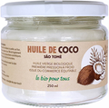 Huile de coco vierge (origine Sao Tomé et Principe) - 250 mL