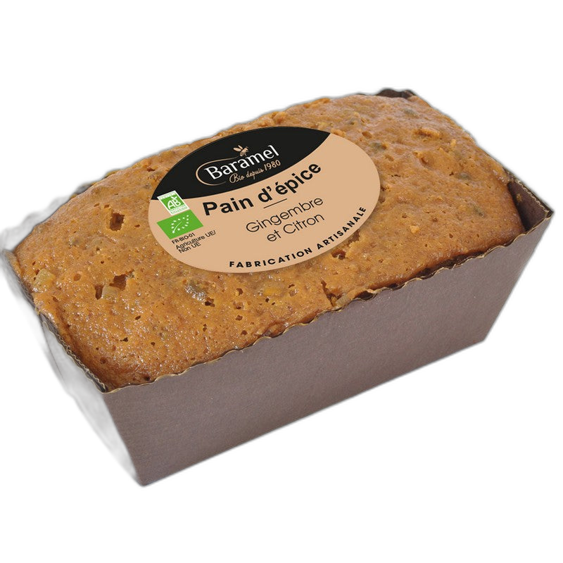Pain d'épice au gingembre et zestes de citron bio - 300 g