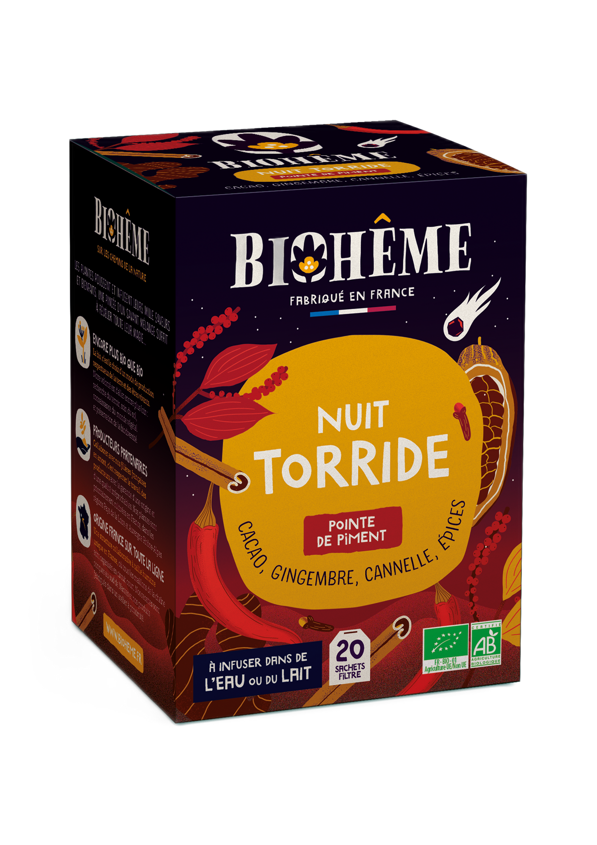 Infusion nuit torride - 20 infusettes