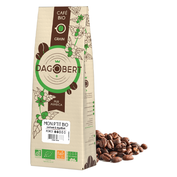 Mon p'tit bio 100% arabica bio - grains - 1 kg