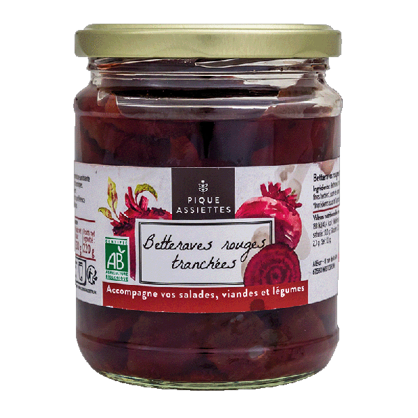 Betteraves rouges tranchées bio - 220 g