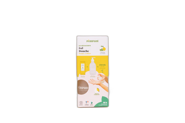 Gel douche verveine citronnée à diluer (kit découverte) - 1 bouteille + 1 recharge