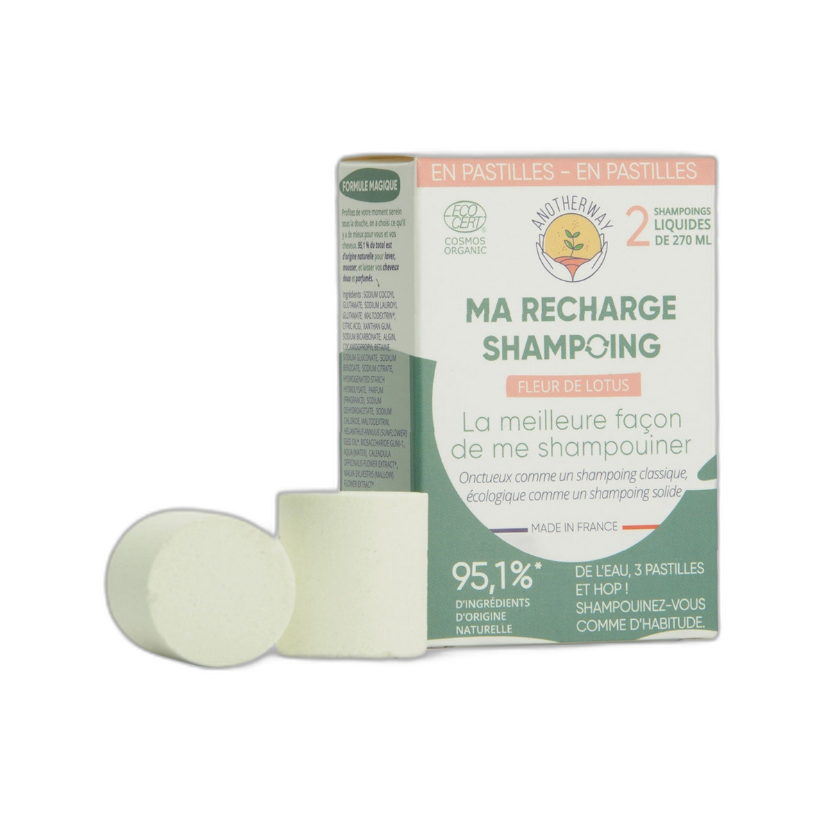 Ma recharge Shampoing Fleur de lotus - 6 pastilles