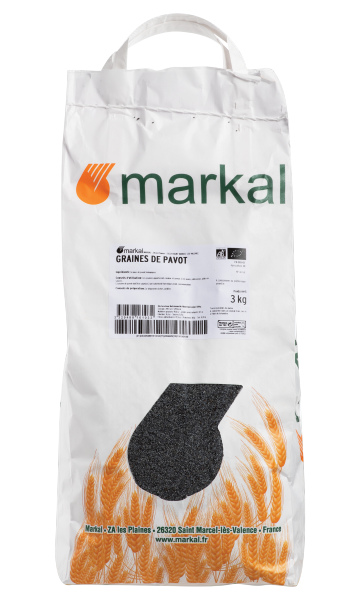Graines de pavot bio Vrac (origine Turquie) - 1 kg