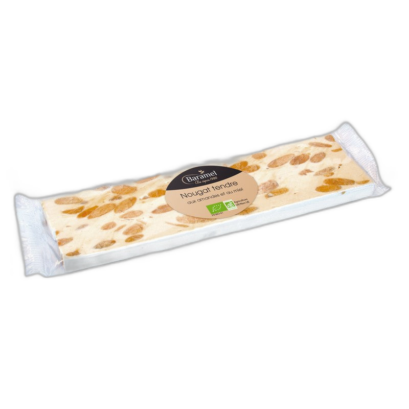 Nougat tendre de Montélimar bio en barre (france) - 100 g