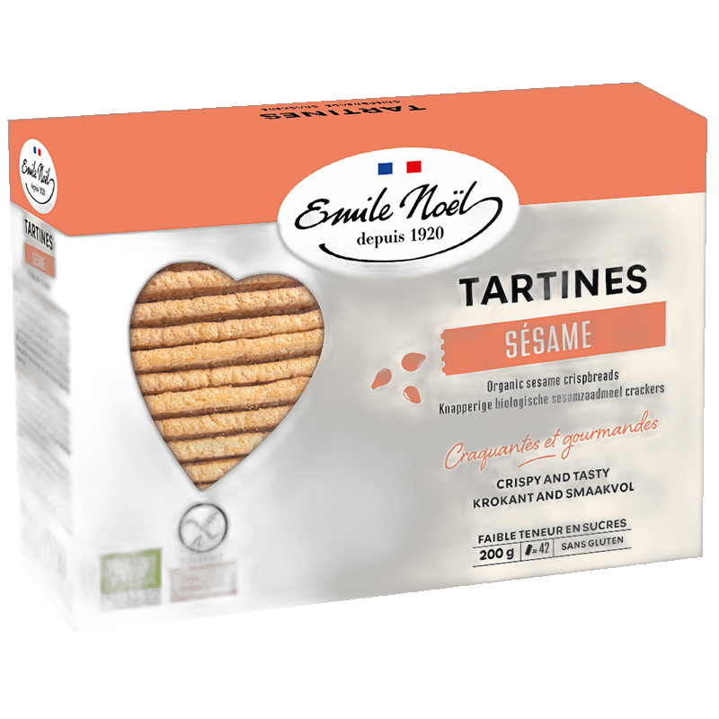 Tartines sans gluten sésame bio - 200 g