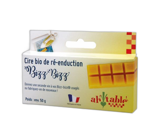 Cire bio de r√©-enduction bizz bizz - 50 g (10 cubes)