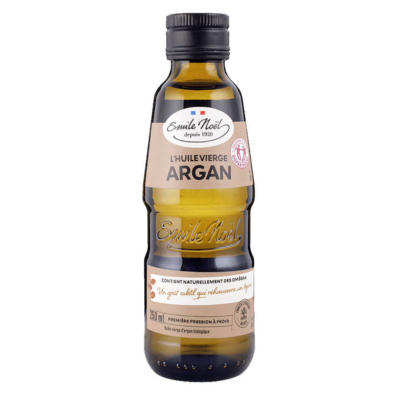 Huile vierge d'argan bio équitable alimentaire - 250 ml