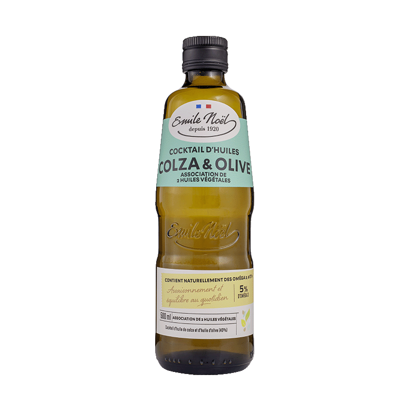 Huile vierge colza/olive bio - 500 ml